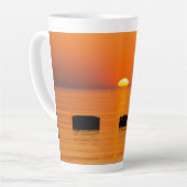 Steigende Orange Latte Tasse (Linke Ecke)