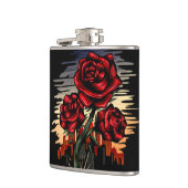 Steigende Rose Flachmann (Links)