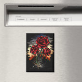 Steigende Rose Magnet (In Situ (Geschirrspüler))