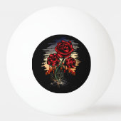 Steigende Rose Tischtennisball (Rückseite)
