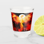 Steigende Schnapsglas Phoenix (Vorderseite)