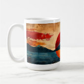 Steigende Sonne - Design 2 Kaffeetasse (Links)
