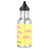 Steigende Sonne mit rosa Wolken: Edelstahlflasche (Rechts)