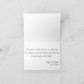 Steigende Sonnenblume Danke Karte (Innenseite)