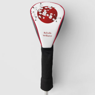 Steigende Sonnencreme-Blossom Schwarz-weißes Mono Golf Headcover