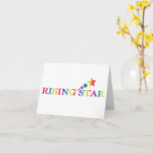 Steigende Stern-Regenbogen FREIER RAUM Karte (Gelbe Blume)