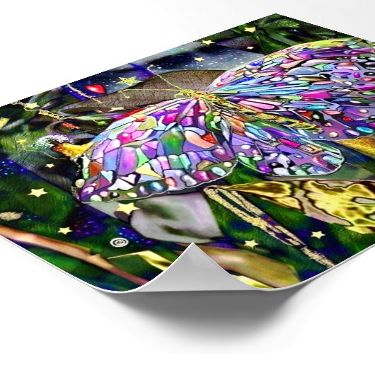 Steigende Sterne, Druck Poster (Ecke)