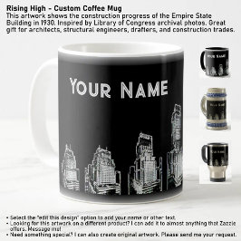 Steigende Tasse für Kaffee