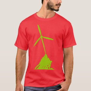 Steigende Windkraftanlagen T-Shirt