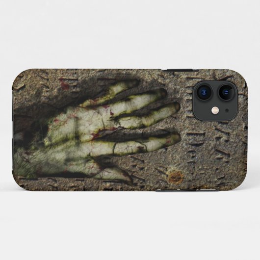 Steigende Zombie-Hand Case-Mate iPhone Hülle (Rückseite (Horizontal))