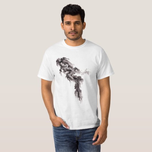 Steigender Drache T-Shirt (Vorne ganz)