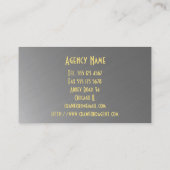 Steigender goldener Phoenix-Versicherungs-Agent Visitenkarte (Rückseite)