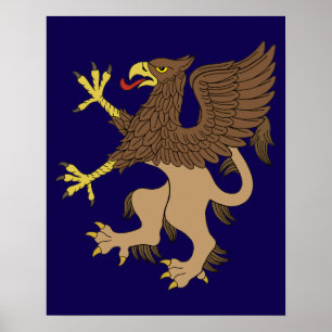 Steigender Greif Poster