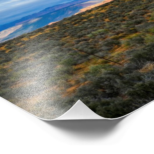 steigender Rock Fotodruck (Ecke)