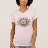 Steigender Sun Boho Minimaler T - Shirt (Vorderseite)