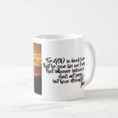 Steigender Sun-Kruzifix-Tasse Kaffeetasse (VorderseiteRechts)