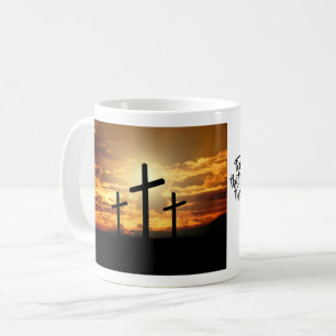 Steigender Sun-Kruzifix-Tasse Kaffeetasse