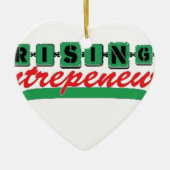 STEIGENDER UNTERNEHMER KERAMIKORNAMENT (Vorne)