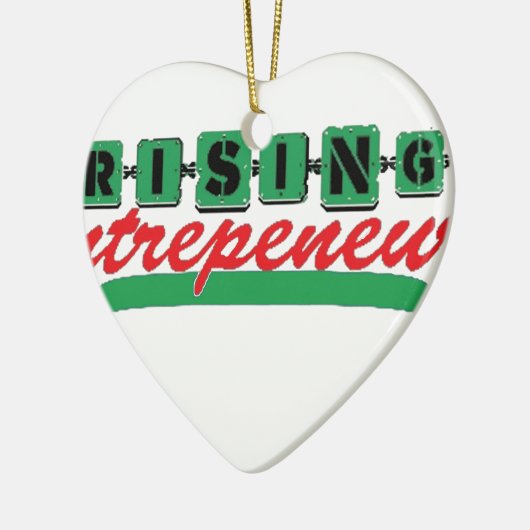 STEIGENDER UNTERNEHMER KERAMIKORNAMENT (Links)