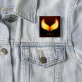 Steigendes Feuer - Phoenix-Flügel Button (Beispiel)
