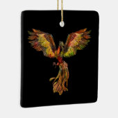 Steigendes Phoenix - auf Schwarzes Keramikornament (Rechts)