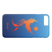 Steigendes Phoenix im Flammen-Telefon-Fall Case-Mate iPhone Hülle (Rückseite (Horizontal))