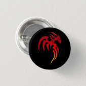 Steigendes Stammes- Symbol Phoenix Button (Vorne & Hinten)