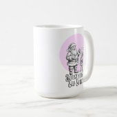 Steigere dein Elf-Eigenwert lustiger Weihnachtsman Kaffeetasse (VorderseiteRechts)