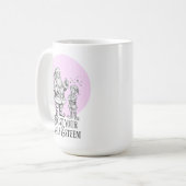 Steigere dein Elf-Eigenwert lustiger Weihnachtsman Kaffeetasse (Vorderseite Links)