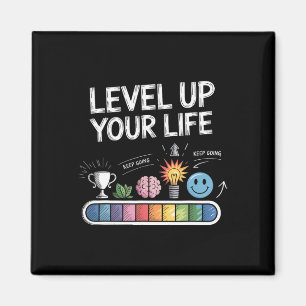 Steigere Dein Leben Fortschrittsanzeige Gamer Moti Magnet