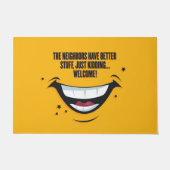 Steigern Sie Ihr Begrüßungsspiel mit lustigen Türm Fußmatte (Vorderseite)