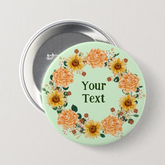 Steigern Sie Ihren Stil mit floralen Wraath Lapel  Button (Vorne & Hinten)