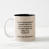 STEIGERUNG ÜBER DEM Schwarzen Geschichtsmonat Zweifarbige Tasse (Links)