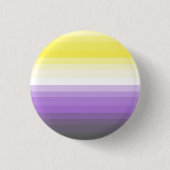 Steigung Nonbinary Stolz-Flaggen-Knopf Button (Vorderseite)