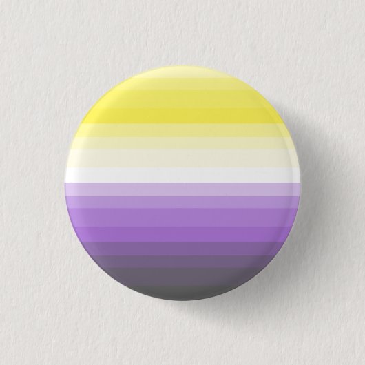 Steigung Nonbinary Stolz-Flaggen-Knopf Button (Vorderseite)