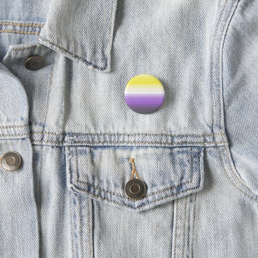 Steigung Nonbinary Stolz-Flaggen-Knopf Button (Beispiel)