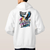 Steigung über den Grenzwerten | Bold Eagle Motivie Hoodie (Rückseite)