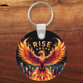 Steigung über Phoenix Feuer Schlüsselanhänger (Rückseite)