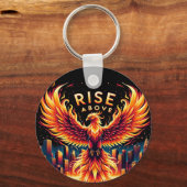 Steigung über Phoenix Feuer Schlüsselanhänger (Vorderseite)