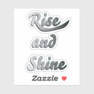 Steigung und Glanz Aufkleber