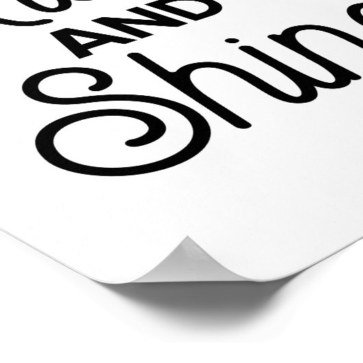 Steigung und Glanz Poster (Ecke)