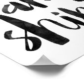 Steigung und Rhein Poster (Ecke)