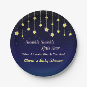 Steigungdunkelblauer Twinkle wenig Pappteller