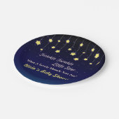 Steigungdunkelblauer Twinkle wenig Pappteller (Schrägansicht)