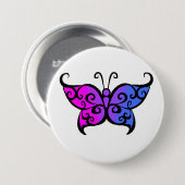 Steigungs-bisexueller Schmetterling Button (Vorne & Hinten)