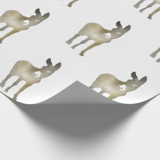 Steigungs-Esel Geschenkpapier (Ecke)