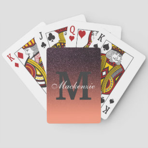 Steigungs-Glitzer-Muster Spielkarten