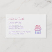 Steigungs-Kuchen-Bäckerei-Visitenkarten Visitenkarte (Rückseite)