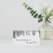 Steigungs-Oberseiten-in die Stadt horizontaler Visitenkarte (Stehend Vorderseite)