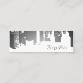 Steigungs-Oberseiten-in die Stadt horizontales Mini Visitenkarte (Vorderseite)